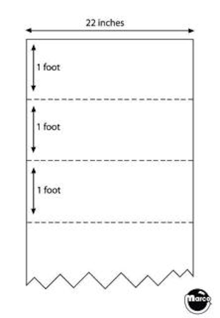Mylar® sheet 22 inches wide per foot
