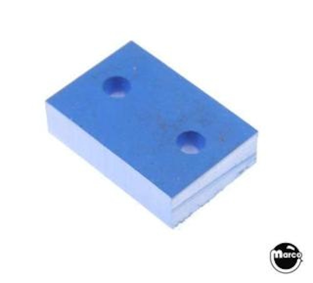 Damper pad blue 11/16 x 1 x 1/4 inch thick