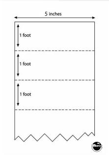 Mylar® sheet 5 inch wide - order per foot