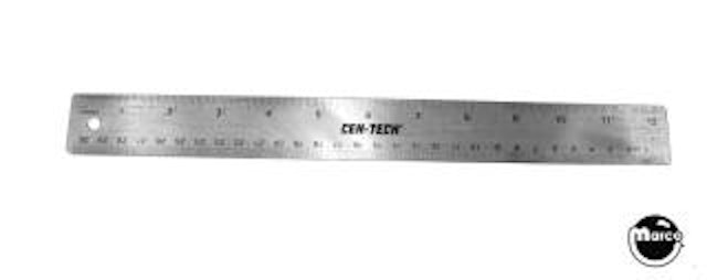 Ruler - 12 inch stainless steel SAE & metric