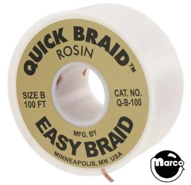 Desoldering braid - 100' roll .05" wide