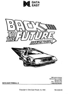 BACK TO THE FUTURE (DE) Manual - Original