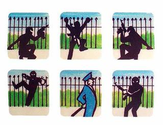 SECRET SERVICE (Data East) Decals target