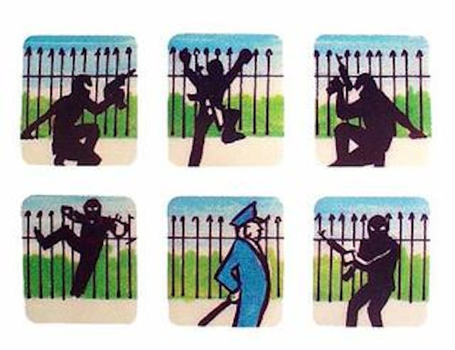 SECRET SERVICE (Data East) Decals target
