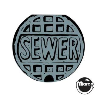 TEENAGE TURTLES (Data East) Decal manhole sewer