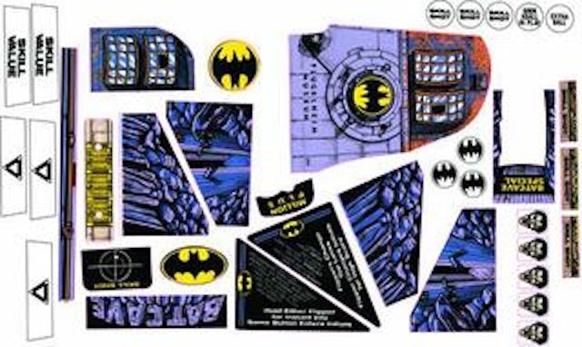 BATMAN (Data East) Decal set