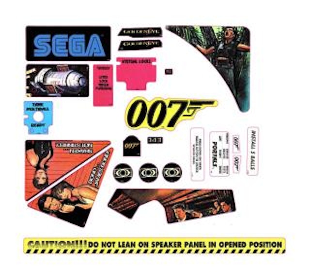 GOLDENEYE (Sega) Decal set