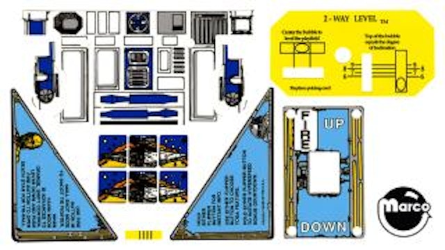 STAR WARS (Data East) Decal set