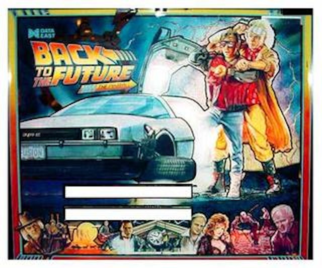 BACK TO THE FUTURE (DE) Backglass