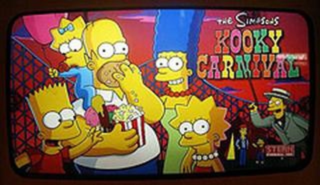 SIMPSONS KOOKY CARNIVAL (Stern) Translite