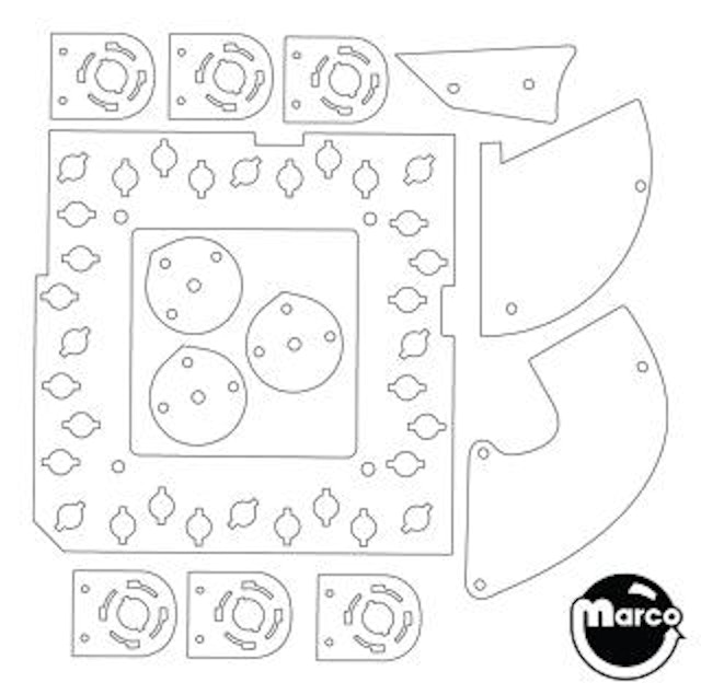 MONOPOLY (Stern) Plastic clear set (13)