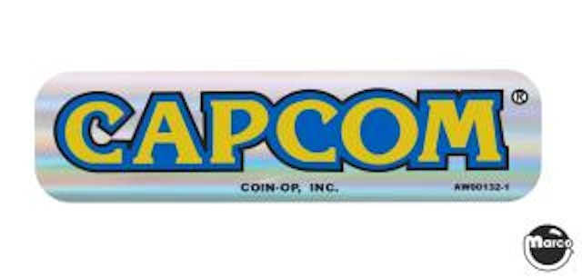 Coin door decal Capcom