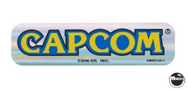 Coin door decal Capcom