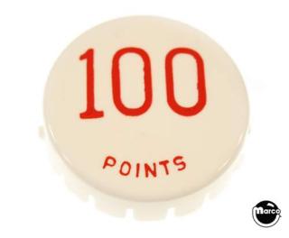 Pop bumper cap GTB '100 Points' red