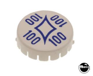 Pop bumper cap GTB diamond 100s blue