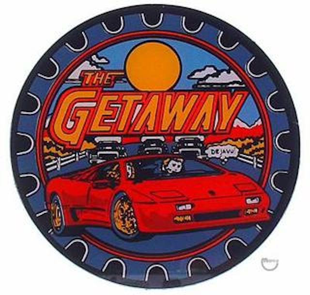 GETAWAY (Williams) Promo coaster