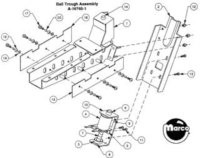Ball trough assembly Williams