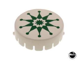 Pop bumper cap GTB asterisk green