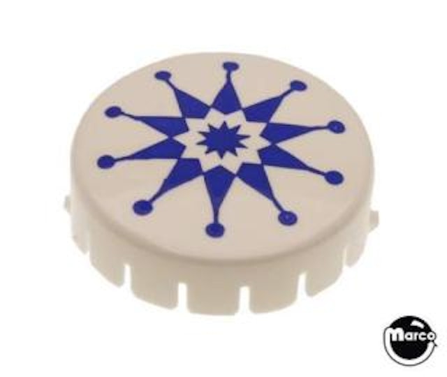 Pop bumper cap GTB asterisk blue