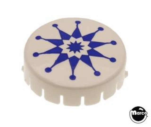 Pop bumper cap GTB asterisk blue