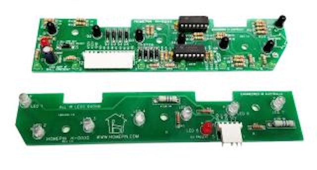 Trough 7 opto WPC 2 board set A-17981 A-17982