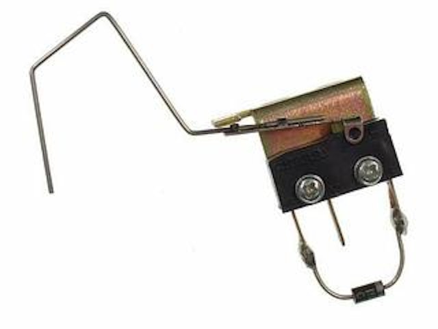 Rollover switch assembly shooter lane