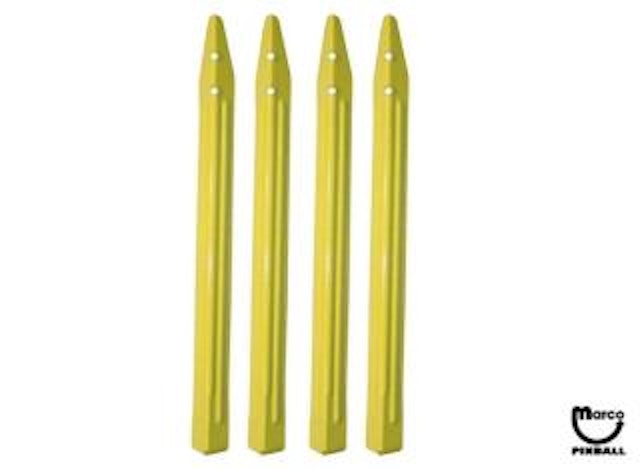 Leg set 28-1/2 inch yellow (4)