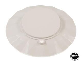 Pop bumper cap sunburst white blank 03-9676-5