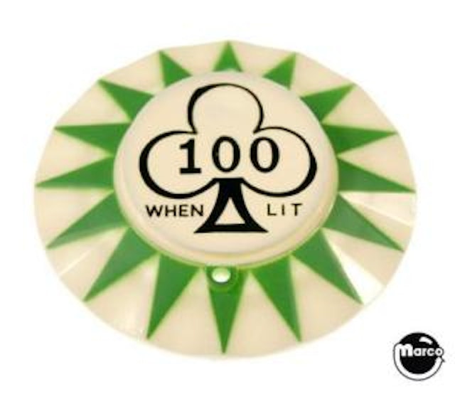 Pop bumper cap sunburst '100 When Lit - Club' G/K