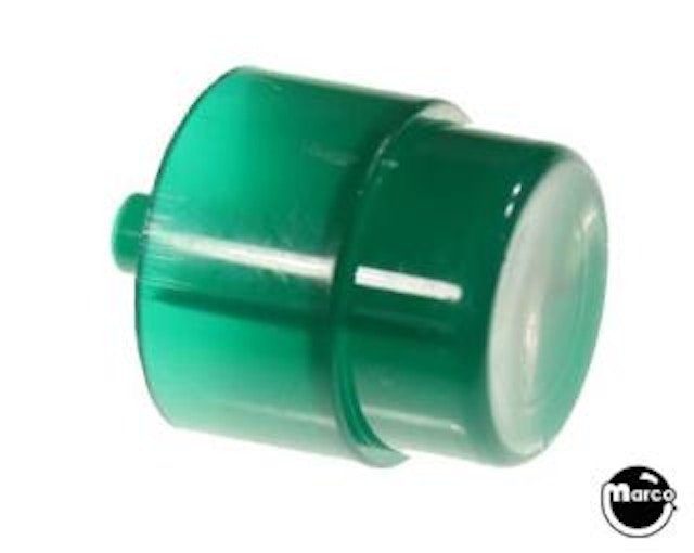 Flipper pushbutton green transparent