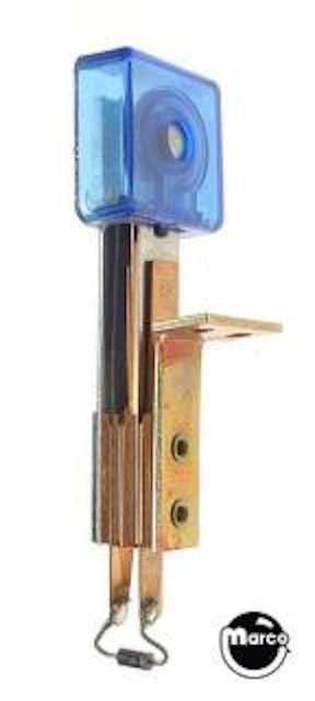 Target switch assembly 3D square blue trans front