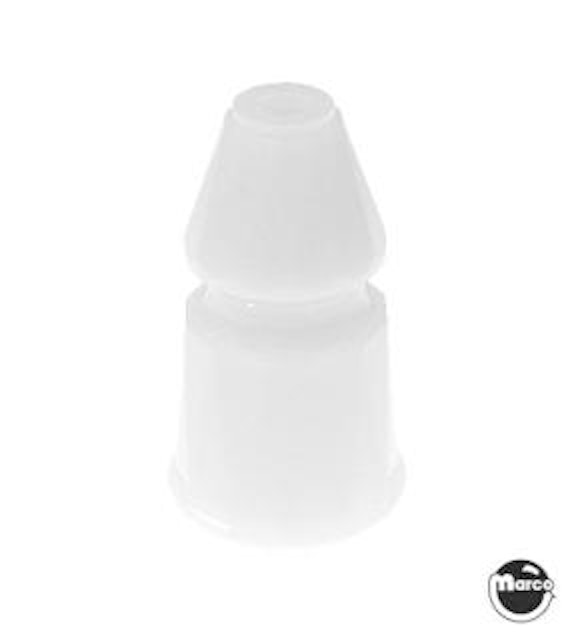 Post - faceted 1-3/16 inch white plastic