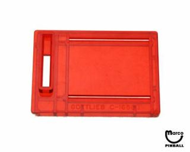 Coin entry plate Gottlieb red AUS 5¢