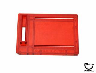 Coin entry plate Gottlieb red USA 10¢
