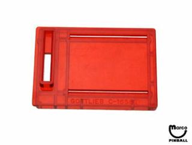 Coin entry plate Gottlieb red USA 10¢