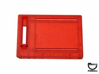 Coin entry plate Gottlieb red USA 5¢
