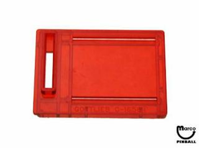 Coin entry plate Gottlieb red USA 5¢