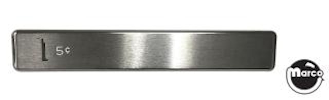 Coin entrance plate Gottlieb 5¢ slot