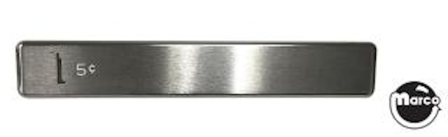 Coin entrance plate Gottlieb 5¢ slot