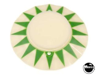Pop bumper cap sunburst green plain 16531-GW