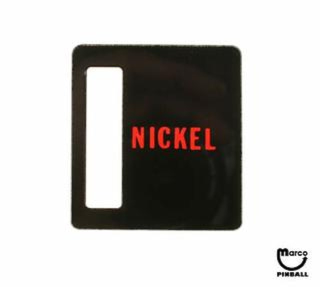 Price plate Bally Nickel