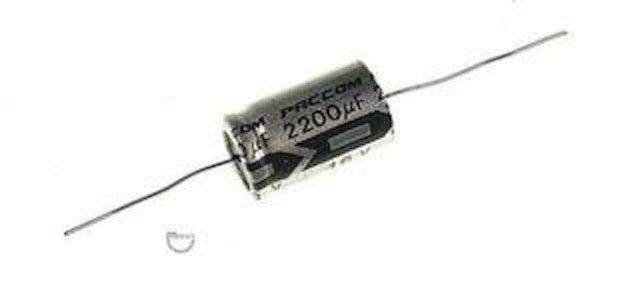 Capacitor 2200 uF 16v axial