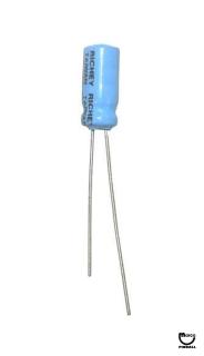 Capacitor 4.7 uF 50v radial 125-5010-00
