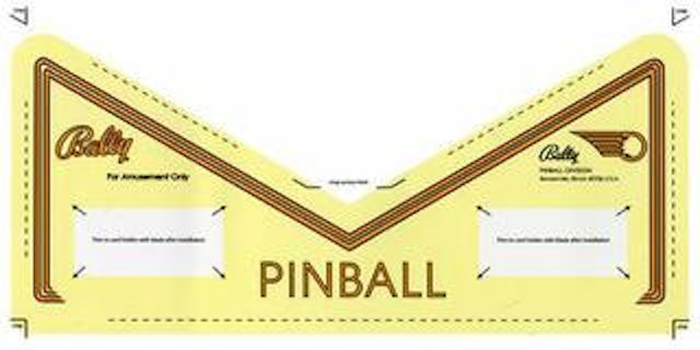 EIGHT BALL DELUXE (Bally) Apron decal
