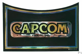 Coin door decal Capcom