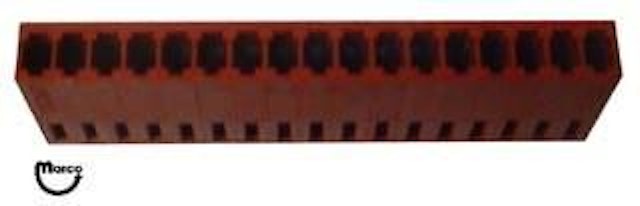Connector .100 inch 17 position female 22-01-2171