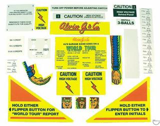 WORLD TOUR (Alvin G) Decal set