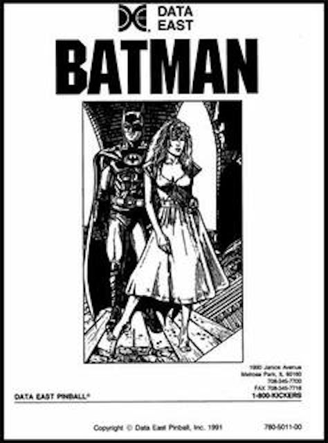 BATMAN (Data East) Manual 780-5011-00