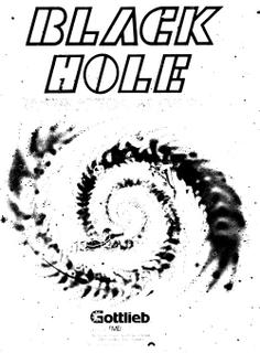 BLACK HOLE (Gottlieb) Manual GM668