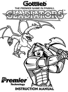 GLADIATORS (Gottlieb 1993) Manual